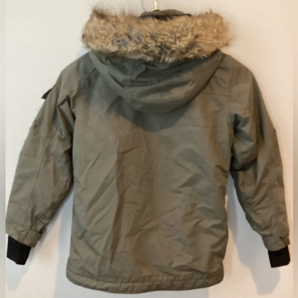 * Pwdr Room Winter Ski Jacket Coat Size S Olive Green
